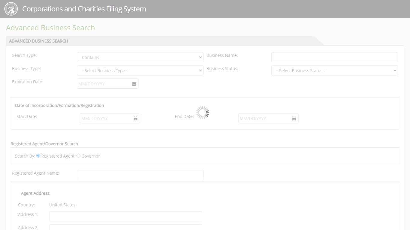 Advanced Business Search - Secretary of State of Washington